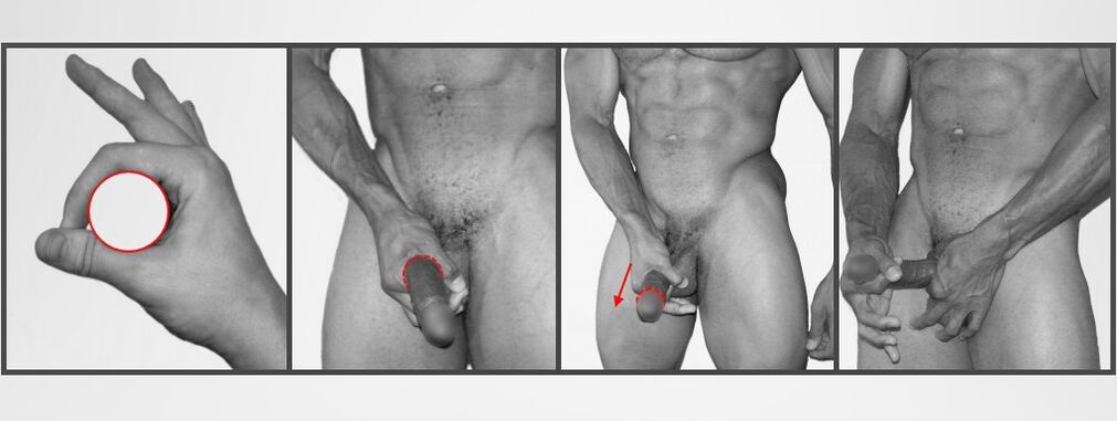 Technika Jelqing vám pomůže zvětšit penis sami